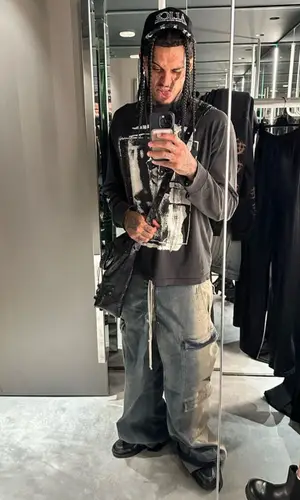 Jordan Clarkson wearing Balenciaga bag