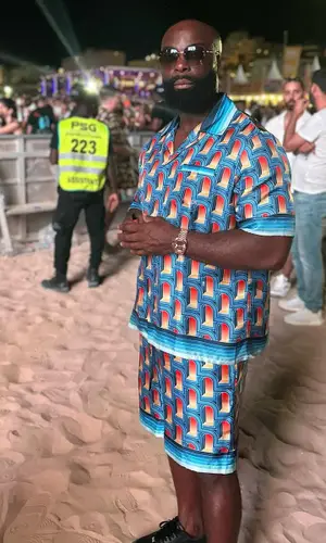 Kaaris wearing Casablanca shorts