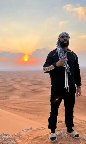 Kaaris wearing Gucci jacket