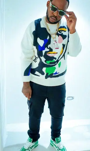 Teejay wearing Louis Vuitton sneakers
