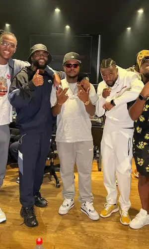 Gradur wearing Louis Vuitton sneakers