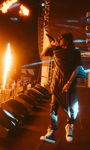 Rich The Kid wearing Rick Owens trousers