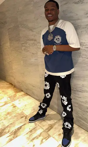 Kenny Muney wearing Dior jersey
