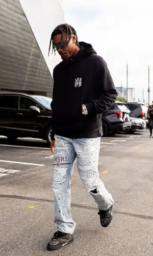 Justin Jefferson wearing Louis Vuitton sneakers