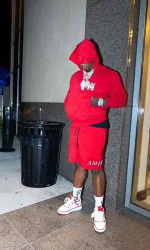 Fredo Bang wearing Amiri hoody