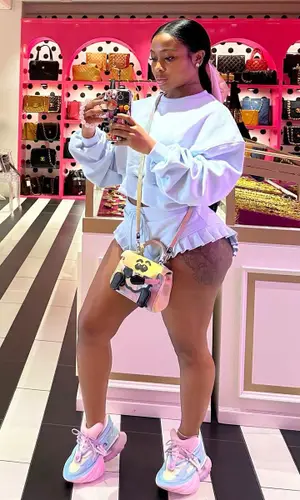 Jayda Wayda wearing Balmain sneakers