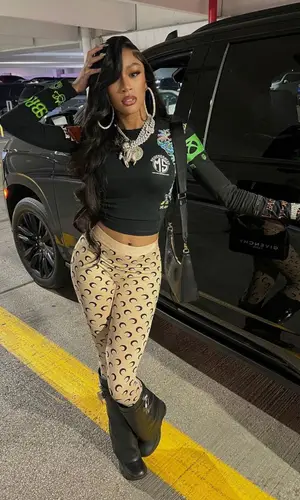 Lakeyah wearing Givenchy bag