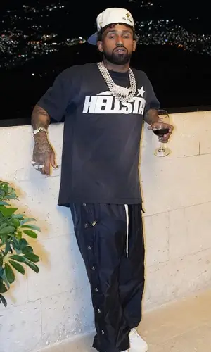 Bryant Mayers wearing Hellstar pants