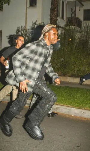 Destroy Lonely wearing Rick Owens shirt