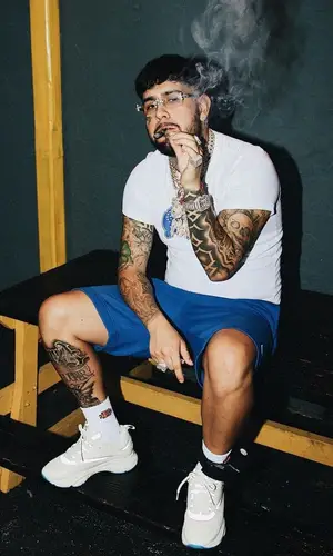 Julianno Sosa wearing Lacoste t-shirt