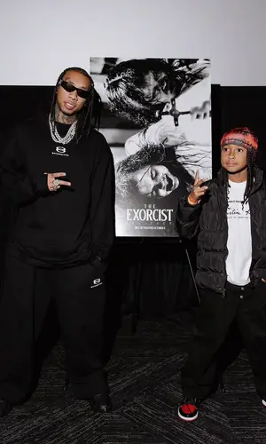 Tyga wearing Balenciaga hoody