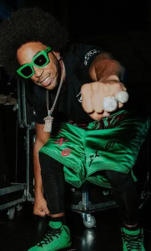 Ludacris wearing Saint Michael shorts