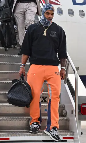 Ja'Marr Chase wearing Gallery Dept. pants