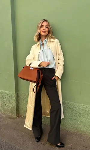 Chiara Ferragni wearing Fendi pants