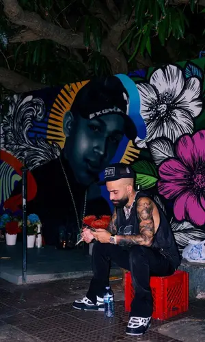 Arcangel’s Outfit in Louis Vuitton Sneakers & Chrome Hearts Cap (2023)