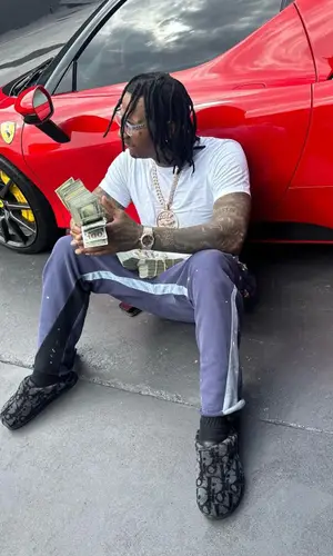 Moneybagg Yo wearing Chrome Hearts eyewear