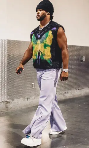 Kyler Murray wearing Louis Vuitton sneakers