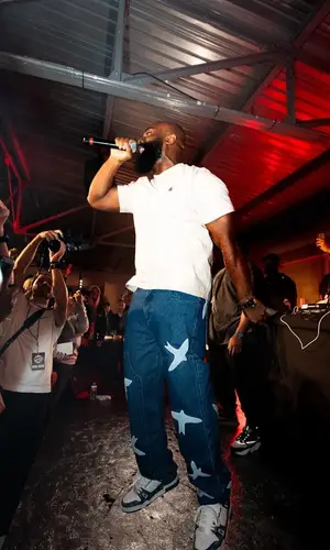 Kaaris wearing Arte Antwerp pants