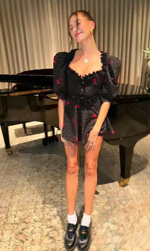 Hailey Bieber wearing Alessandra Rich other