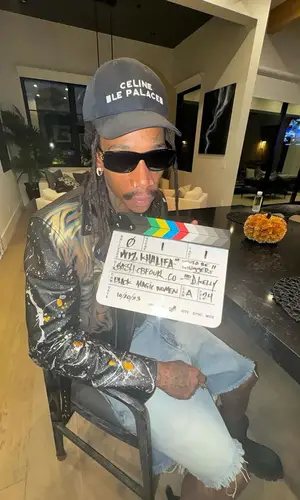 Wiz Khalifa wearing Celine underwear