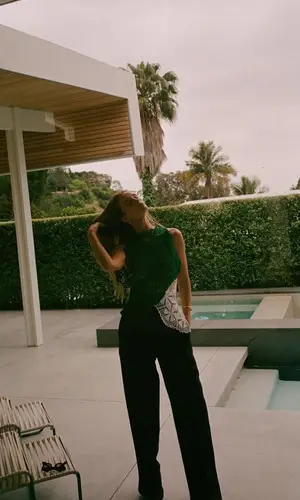 Rosie Huntington-Whiteley wearing The Row pants