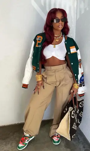 De'arra Taylor wearing Nike sneakers
