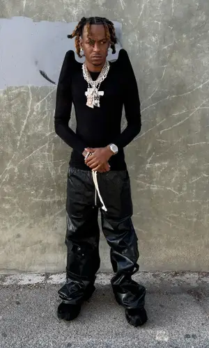 Rich The Kid wearing Rick Owens sweater