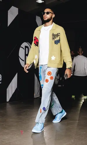 Ben Simmons wearing Nahmias jeans