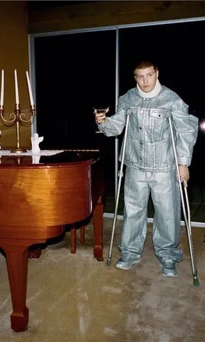 Yung Lean wearing Marc Jacobs jacket