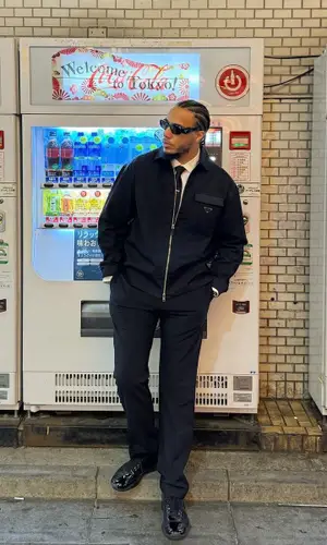 AJ Tracey’s Outfit in Prada Eyewear (2023)