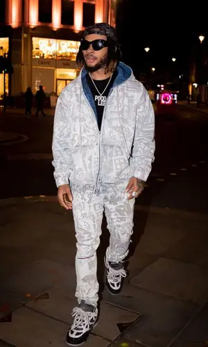 Poco Lee’s Outfit in Ksubi Hoodie, Louis Vuitton Sneakers & Balenciaga Eyewear (2023)