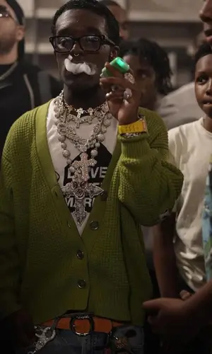 Lil Uzi Vert wearing Chrome Hearts belt