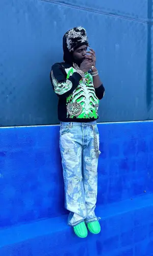 Chief Keef wearing Gnarcotic hoody