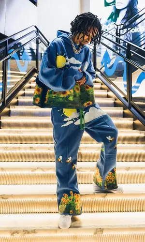 Sonny Digital wearing KeemStudios hoody