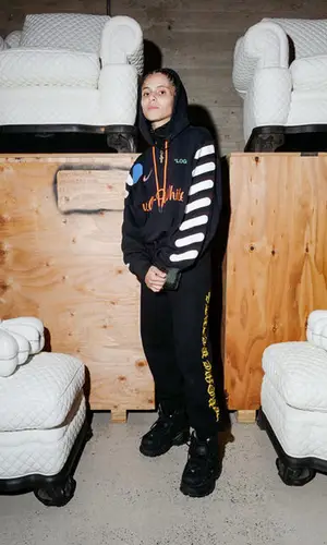 070 Shake wearing Nike hoody