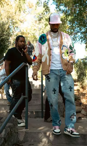 Key Glock wearing Chrome Hearts cap