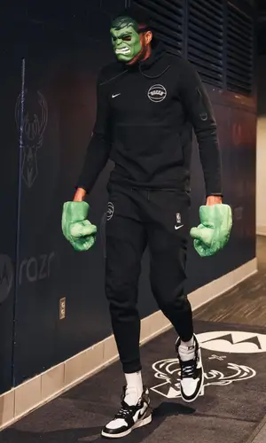 Giannis Antetokounmpo wearing Hasbro other