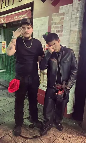 Yeat wearing Balenciaga boots