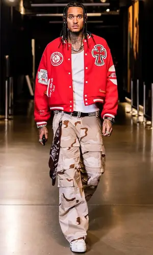 Jordan Clarkson wearing Chrome Hearts belt