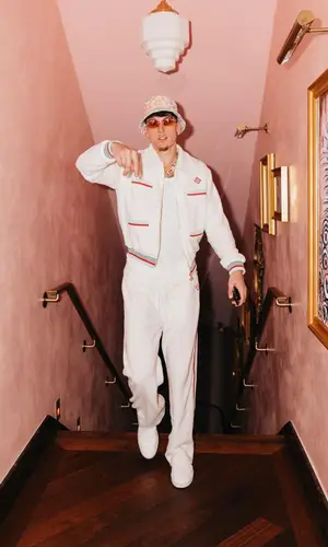 Tyler Herro’s Outfit in Nike Sneakers & Casablanca Hat (2023)