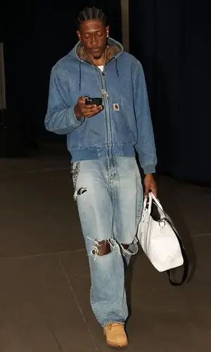 Jalen Williams wearing Timberland boots