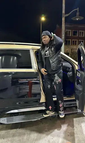 Lucki’s Outfit in Vans Sneakers, Chrome Hearts Hat & Rick Owens (2023)