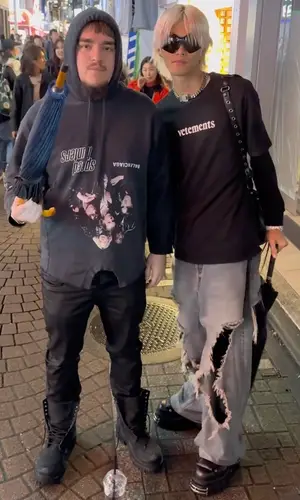 Yeat wearing Balenciaga hoody
