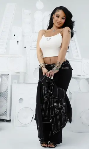 India Love wearing True Religion pants