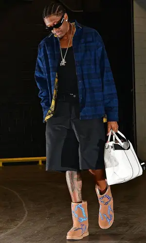 Jalen Williams wearing Ugg boots