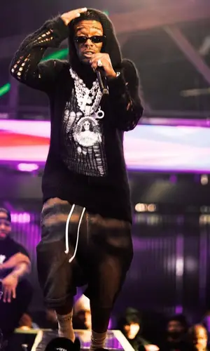 Lil Uzi Vert wearing Rick Owens shorts