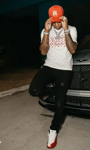 Yungeen Ace wearing Amiri cap
