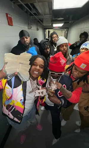 YTB Fatt wearing Amiri jeans