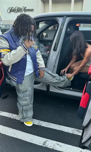 YTB Fatt wearing Amiri pants