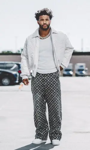 Kyler Murray wearing Louis Vuitton sneakers